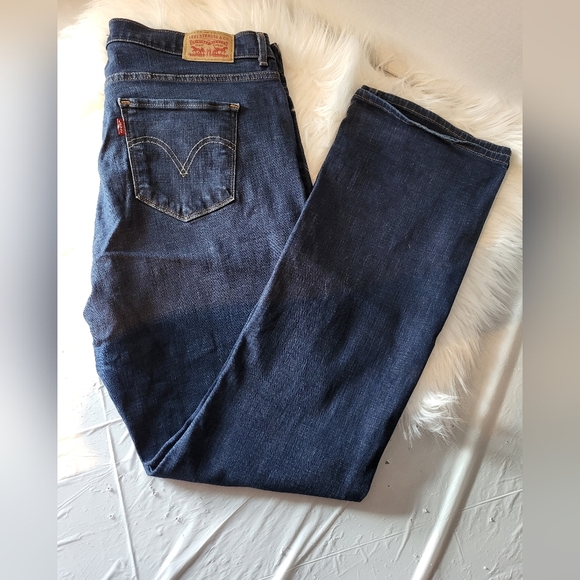 Levi Women Classic Bootcut  Denim Jeans Size 14  (34x32) - Picture 1 of 6